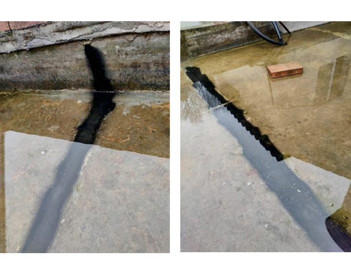 常見蓄水的樓頂，用三元乙丙橡膠防水涂料，完美修復(fù)